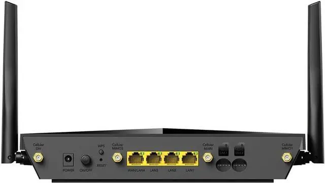 Alt view image 6 of 7 - Cudy 4G LTE Cat 12 WiFi Router, LTE Modem Router, Qualcomm Chipset, Dual SIM 4G Cellular Router, AC1200 Dual Band WiFi, 4 Gigabit Ports, OpenVPN, WireGuard, Band Lock, TTL, at Command