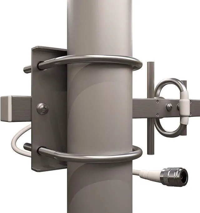 Alt view image 6 of 7 - Tupavco TP513 Yagi WiFi Antenna 2.4GHz (17dBi) Outdoor Directional Signal (H:25° V:24°) Long Distance Range (High-Gain Weatherproof) Wireless Network (Pole Mount) N-Female Pigtail Connector