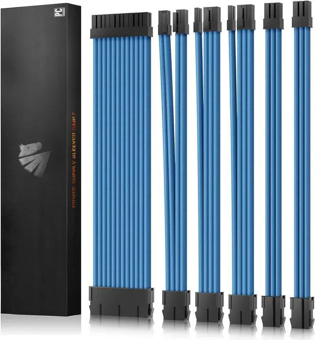 Main image of ASIAHORSE 16AWG PSU Cable Extension Power Cords, Customized Power Supply Mod Sleeve Extension Cable, ATX/EPS/8-pin PCI-E/6-pin PCI-E for PSU Cable