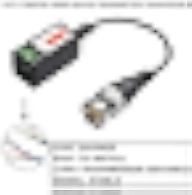 Alt view image 4 of 7 - Passive Video Balun Connectors 8 Pairs Cat5 HD Mini CCTV BNC Video Balun Transceiver Cable with Lighting Protection and Coax BNC Connector to RJ45 Terminal for CCTV Surveillance Camera Systems