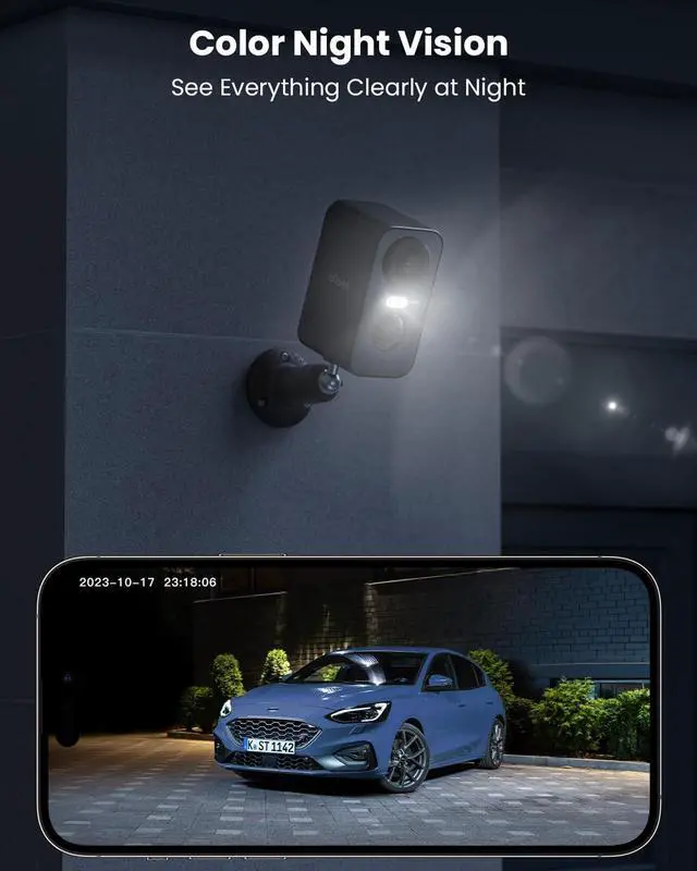 Alt view image 5 of 7 - ieGeek Security Cameras Wireless Outdoor - 5MP Smart Wifi Camera System for Home Surveillance with Motion Light, Battery Powered Cam with Color Night Vision, 2-Way Audio, Siren Alarm, Works with Alexa