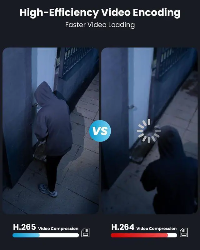 Alt view image 7 of 7 - ieGeek Security Cameras Wireless Outdoor - 5MP Smart Wifi Camera System for Home Surveillance with Motion Light, Battery Powered Cam with Color Night Vision, 2-Way Audio, Siren Alarm, Works with Alexa