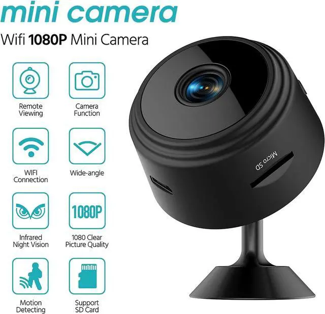 Alt view image 6 of 7 - Hidden Camera - Spy Camera - 1080P HD Camera - Nanny Cam - Best Mini Camera - WiFi Wireless Camera - Live Video Recorder with Night Vision - Surveillance Camera Full HD - Car Cameras for Surveillance