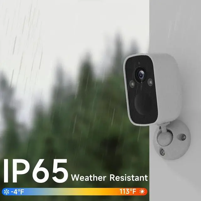 Alt view image 4 of 7 - Gadpiparty Security Cameras Wireless Outdoorz, 2K Battery Powered AI Motion Detection Spotlight Siren Alarm Surveillance Indoor Home Camera, Color Night Vision, 2-Way Talk, IP65, Cloud/SD, Compatible