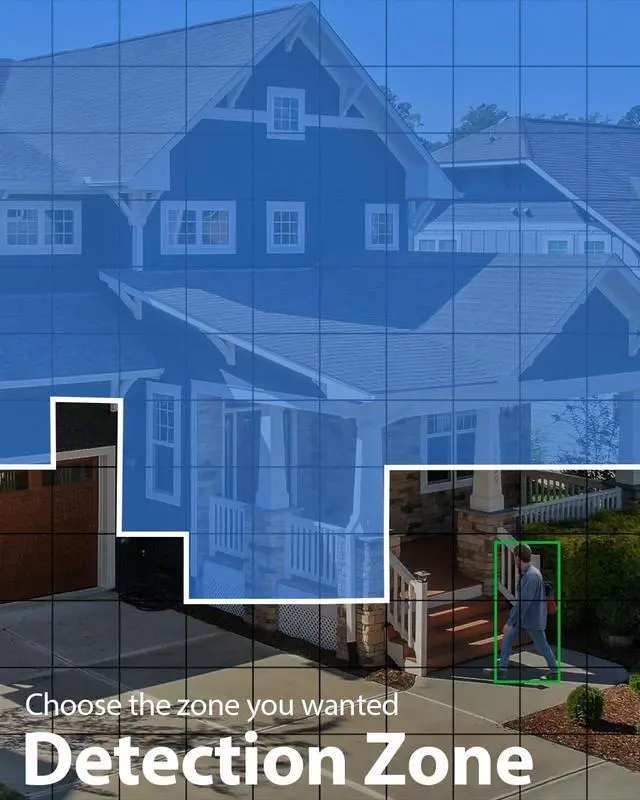 Alt view image 7 of 7 - Gadpiparty Security Cameras Wireless Outdoor, Battery Powered Security Cameras with IP65 Waterproof, Two-Way Audio, Color Night Vision, No Subscription WiFi Security Camera-1PACK BW4 with Solar Panel