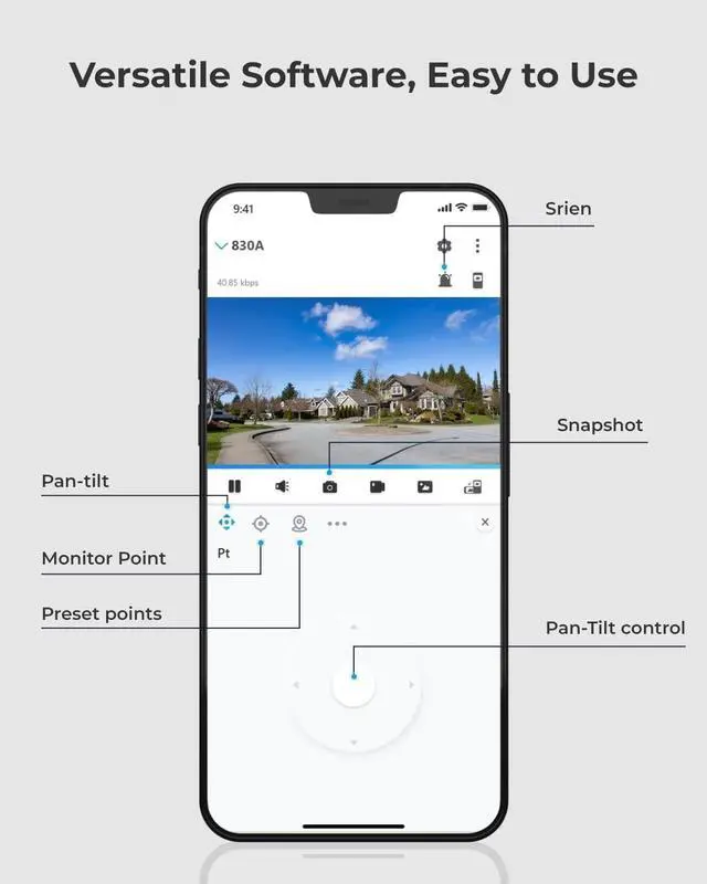 Alt view image 5 of 7 - REOLINK RLC-830A - 4K PTZ PoE Camera System, Outdoor IP Security Camera, 355° Pan & 90° Tilt, Smart Detection, Auto-Tracking,Secured Local Storage, Color Night Vision