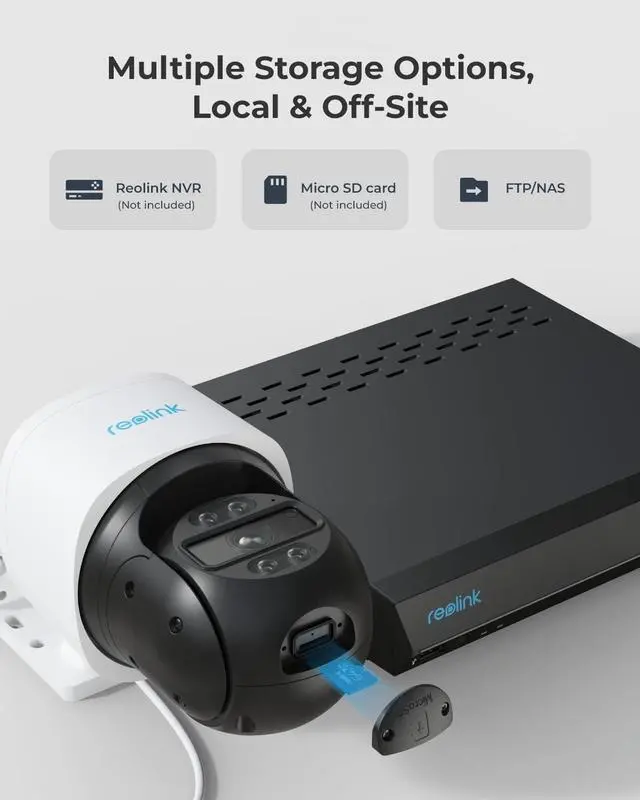 Alt view image 6 of 7 - REOLINK RLC-830A - 4K PTZ PoE Camera System, Outdoor IP Security Camera, 355° Pan & 90° Tilt, Smart Detection, Auto-Tracking,Secured Local Storage, Color Night Vision