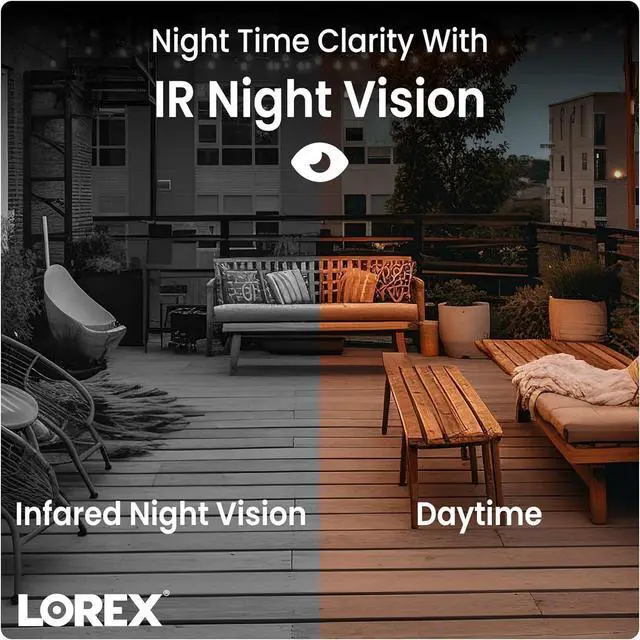 Alt view image 5 of 7 - Lorex 1080p HD Bullet Security Camera | Weatherproof Outdoor CCTV Camera with 130ft Night Vision | 90° Field of View | IP66 Rated | Analog HD | ClearNight Imaging | Indoor/Outdoor Use | 2MP