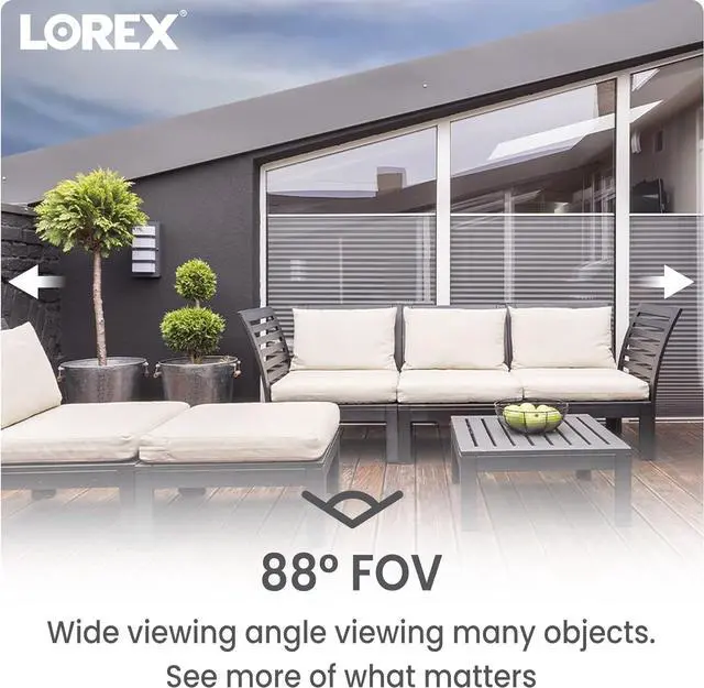 Alt view image 6 of 7 - Lorex 1080p HD Bullet Security Camera | Weatherproof Outdoor CCTV Camera with 130ft Night Vision | 90° Field of View | IP66 Rated | Analog HD | ClearNight Imaging | Indoor/Outdoor Use | 2MP