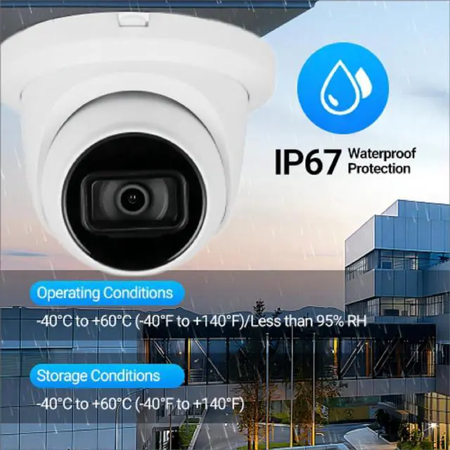 Alt view image 4 of 5 - EmpireTech 4MP 1/1.8" CMOS Ultra Low Light Starlight+ IR Turret AI IP Camera SMD 3.0,AcuPick,IP67,POE and ePOE,Built-in Mic,Vehicle and Human,S3 Version IPC-T54IR-AS 3.6mm