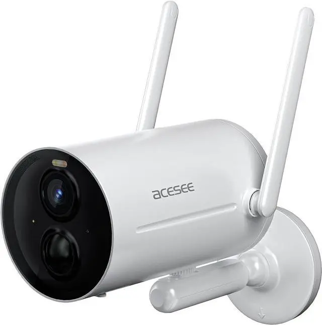 CURISEE Wireless Outdoor Security Camera - 2K, Battery Powered, Color Night Vision, Motion Detection, IP65 (CRS300)