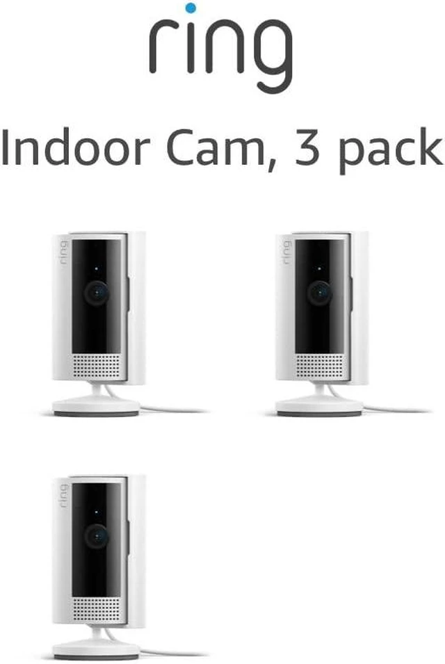 Main image of All-new Ring Indoor Cam (2nd Gen) | latest generation, 2023 release | 1080p HD Video & Color Night Vision, Two-Way Talk, and Manual Audio & Video Privacy Cover | 3-pack, White