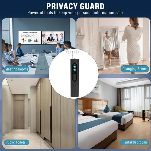 Alt view image 5 of 6 - Hidden Camera Detectors, Camera Detector, 3-in-1 Hidden Camera Detector, Safeguard Your Travel, Protect Your Privacy in All aspects (Black)
