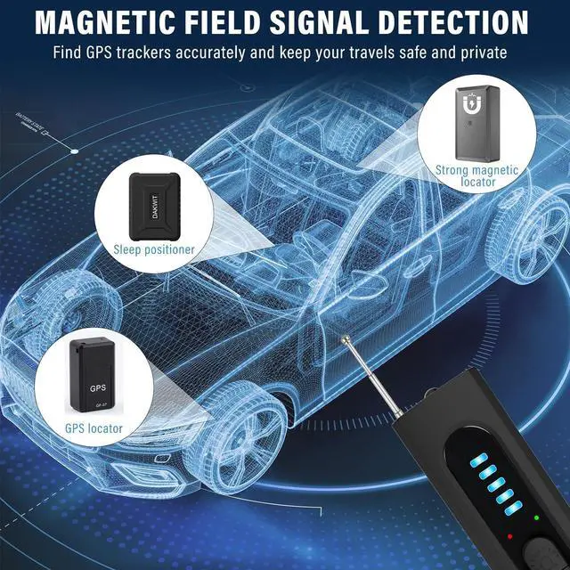 Alt view image 4 of 6 - Hidden Camera Detectors, Camera Detector, 3-in-1 Hidden Camera Detector, Safeguard Your Travel, Protect Your Privacy in All aspects (Black)