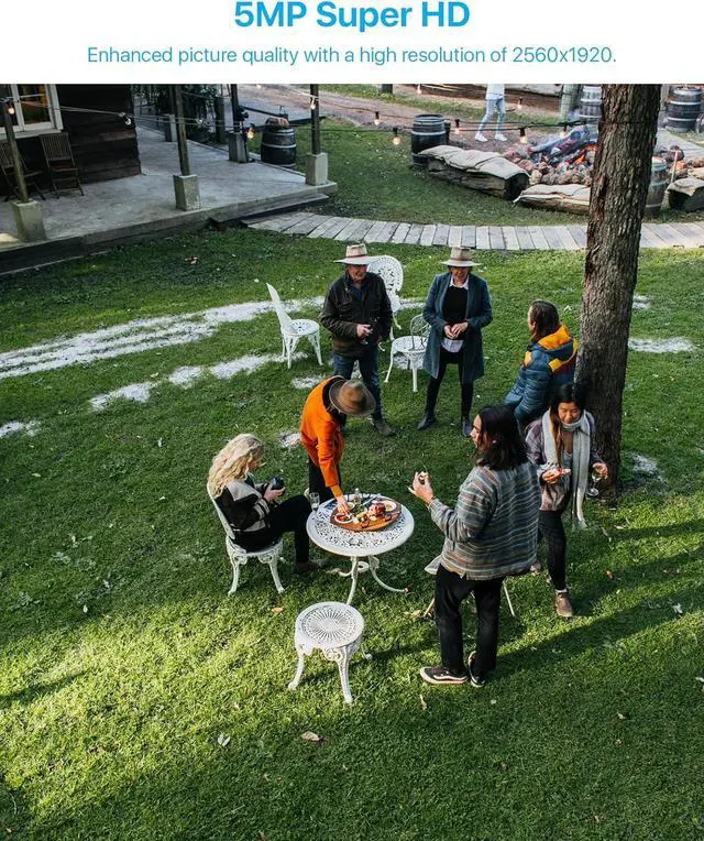 Alt view image 2 of 7 - Gadpiparty ZOSI 16CH 4K PoE Home Security Camera System Outdoor Indoor,H.265+ 16 Channel 8MP CCTV NVR with 4TB HDD for 24/7 Recording,10 x 5MP PoE IP Cameras,Night Vision,Motion Detection,Remote Acce