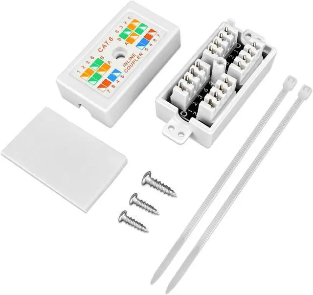 Alt view image 2 of 5 - Cat 6 Junction Box 5 Pack Cat5e Splice connector Unshielded, Punch Down Type