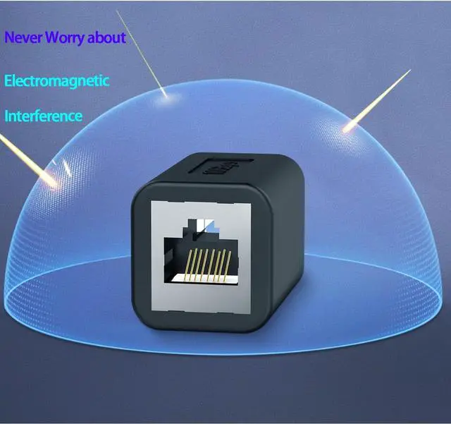 Alt view image 6 of 7 - Ethernet Extender 10Gbps RJ45 Ethernet Coupler, in Line Coupler for Cat7/Cat6/Cat5e/Cat5 Ethernet Cable Extender Adapter for PC Router Modem PS5 Xbox Female to Female (2 Packs Black)