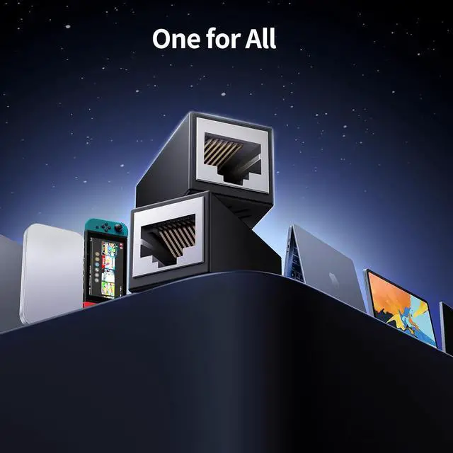 Alt view image 7 of 7 - Ethernet Coupler, 5 Pack 1000Mbps High Speed Ethernet Extender for Cat7 Cat6 Cat5e Cat5 Cable, Plug and Play, Female to Female Ethernet Connector, in Line Coupler