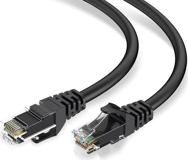 Main image of Cat 6 Ethernet Cable 3ft, High Speed 10Gbps Network Cable, UTP 24AWG Flexible RJ45 LAN Internet Cable for Computer, Router, Modem, PS4/5, Xbox, Gaming, Black