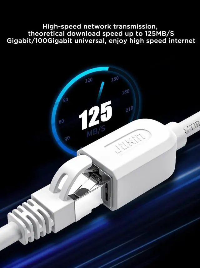 Alt view image 3 of 7 - CAT 6 Ethernet Extension Cable White 10FT, RJ45 8P8C Extender Male/Female, Internet Cable Extender Patch Cords for Router Modem Smart TV PC POE Ethernet Cord Extender