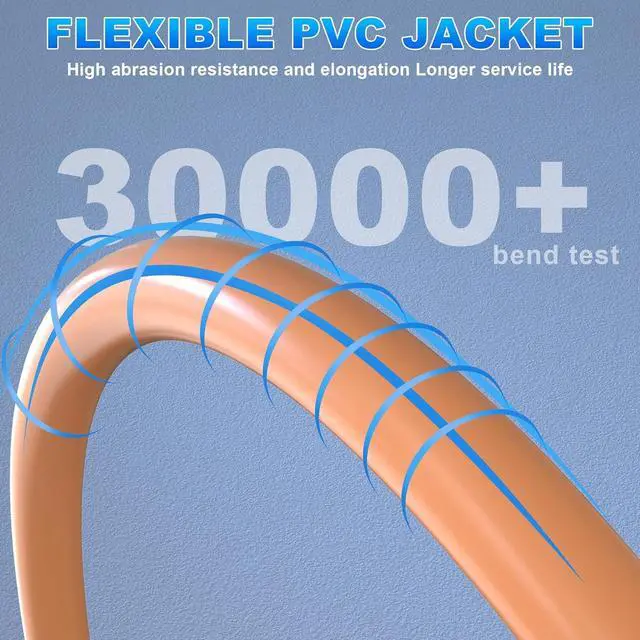 Alt view image 5 of 7 - Ethernet Cable 100ft, Cat 7 Outdoor Cable SFTP Triple Shielded Ethernet Cable Indoor, High-Speed 10Gbps 600MHz Network Cable, Waterproof/UV Resistant, Direct Burial, LAN Cable RJ45 for Router/Gaming