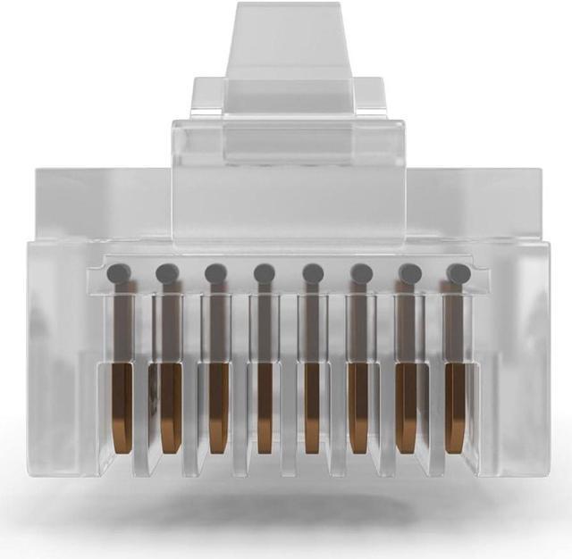 Main image of PoE Texas RJ45 Connectors Standard - 100 Pack - Crimp Style Network Cable Ethernet Connector RJ45 Ends for Cat 6 RJ45 Connector Jack - Cat6 Connector
