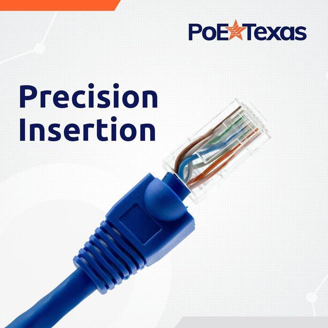 Alt view image 4 of 6 - PoE Texas RJ45 Connectors Standard - 100 Pack - Crimp Style Network Cable Ethernet Connector RJ45 Ends for Cat 6 RJ45 Connector Jack - Cat6 Connector