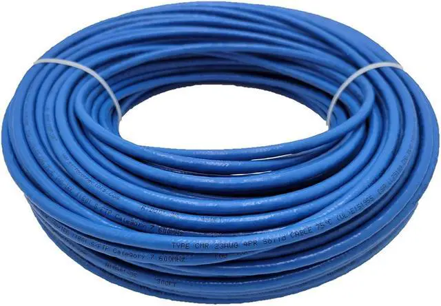 Alt view image 3 of 4 - 250 Feet Cat7 Bulk Ethernet 23AWG Cable Solid & Shielded (S/FTP) CMR Riser (Blue) (TR4-580SRBL-250)