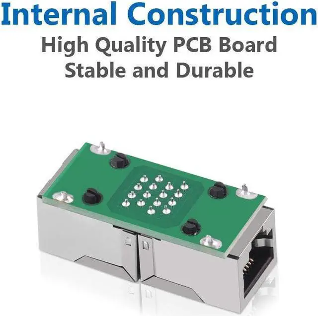 Alt view image 3 of 7 - RJ45 Coupler 5 Pack Shielded Inline Gigabit Ethernet LAN Internet Network Patch Couplers Connectors for Cat7/Cat6a/Cat5e Ethernet Cable Extender Adapter Female to Female  Black