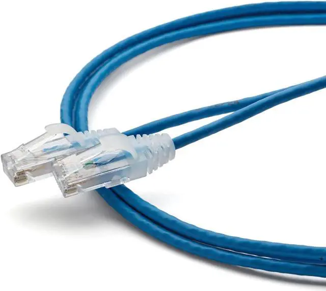 Main image of trueCABLE Cat6 Component Rated Patch Cable, Unshielded U/UTP, CM Rated, UL Listed, PoE++, 28AWG 4/PR, Blue, 5ft, 1 Pack