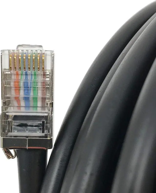 Alt view image 2 of 3 - Outdoor Shielded 10ft Cat5e Ethernet Cable Assembly with TOUGHCable Connectors - UV Resistant, Direct Burial, Ground Wire