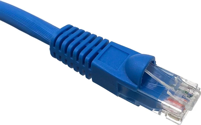 Alt view image 3 of 4 - Micro Connectors 100 Feet Augmented CAT6A Blue 10GIGABIT Enet RJ45 UTP Patch Cable