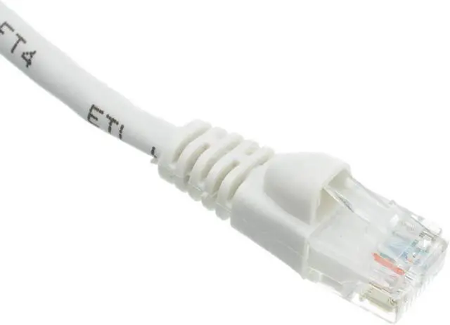 Alt view image 3 of 7 - 100 Foot White Cat6a Ethernet Patch Cable, Snagless/Boot with RJ45 Connector, 500 MHz, 24 AWG, UTP(Unshielded Twisted Pair) Stranded Copper, Internet Patch Cable