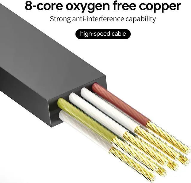 Alt view image 7 of 7 - Retractable Ethernet Cable Cat6 5.9 ft Ethernet Cable 2 Pack Flat LAN Cable High Speed Outdoor Ethernet Patch Cord for Laptop Travel (5.9 feet(1.8M))