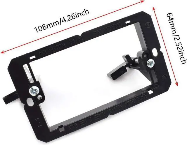 Alt view image 3 of 6 - CAT.6 RJ45 Ethernet Wall Plate, OZXNO 1-Pack RJ45 Female to Female Keystone Jack Wallplate Removable Cat6 Inline Coupler Faceplate with Low Voltage Mounting Bracket Device (1 Port)