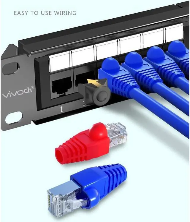 Alt view image 4 of 6 - 50 Pcs Cat5 Cat5E Cat6 Strain Relief Boot, RJ45 Plug Connector Cover Modular Network Plug Connector Cap Cable Connector Boots, Yellow