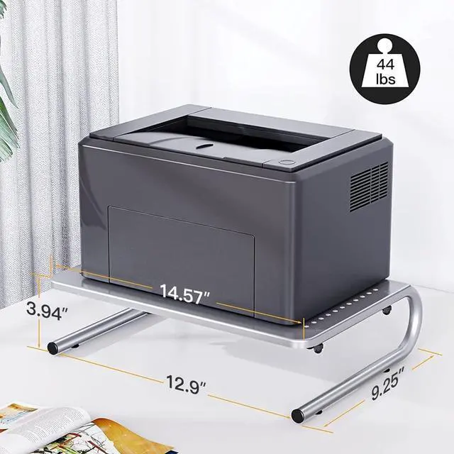 Alt view image 4 of 6 - HUANUO Monitor & Laptop Stand - Metal Vented Riser for Screen, Laptops, Printers - Home & Office