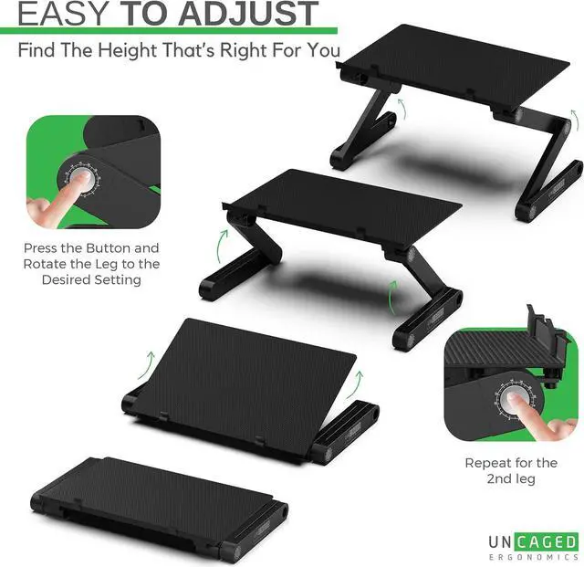Alt view image 5 of 7 - WorkEZ Monitor Stand, Single Mount Height Adjustable Monitor Riser for Desk, Ergonomic Desktop Computer Stand