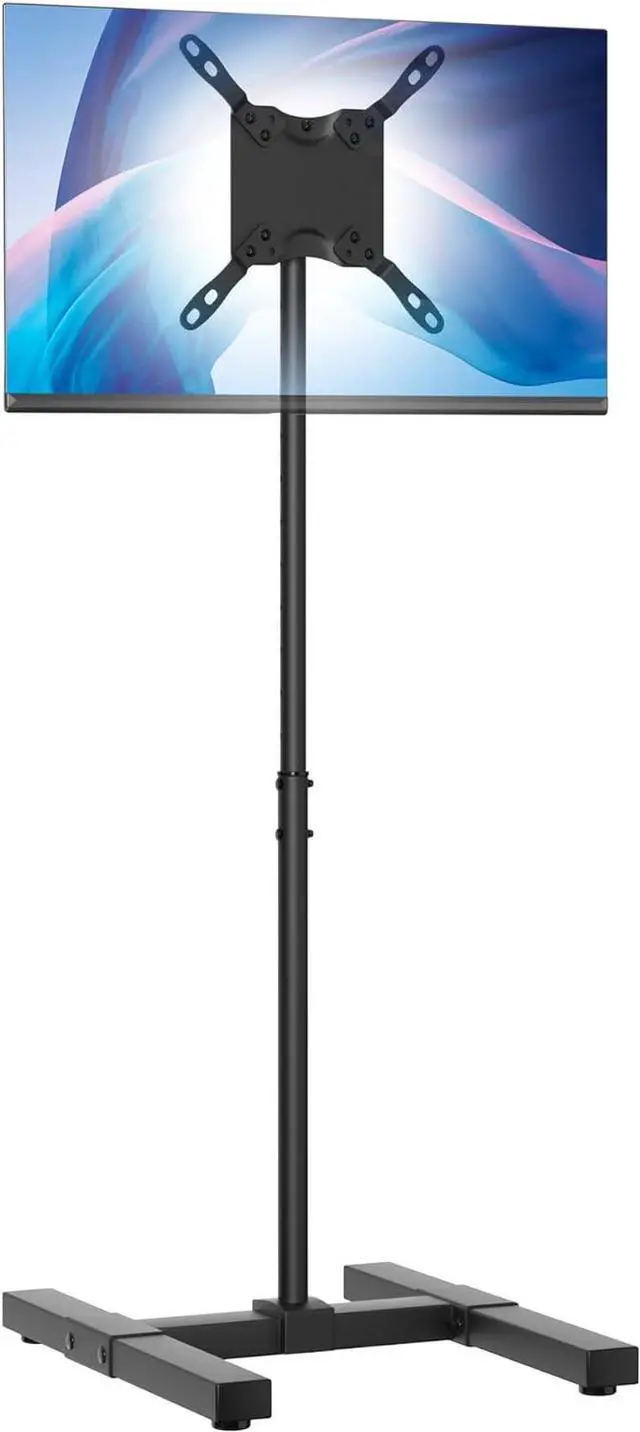 Main image of CTA Height Adjustable TV Stand  CTA VESA-Compatible Universal Floor Stand for TVs & Monitors 13-42-inch up to 44 lbs. - Black (ADD-DMHA)