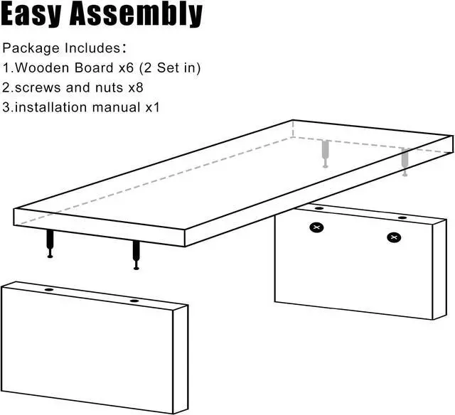 Alt view image 6 of 6 - Computer Monitor Stand Riser Wood 2 Pack Dual Monitor Stand Riser for 2 Monitors Shelf Stand Desk Organizers for PC Screen White