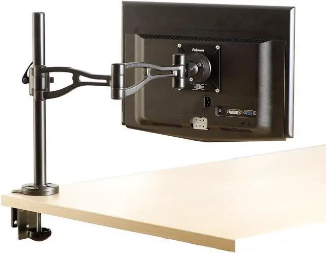 Alt view image 5 of 5 - Fellowes 8041601 Professional Series Adjustable Depth Computer Monitor Stand for Desk with Single Monitor Arm, 30 Inch Monitor Capacity