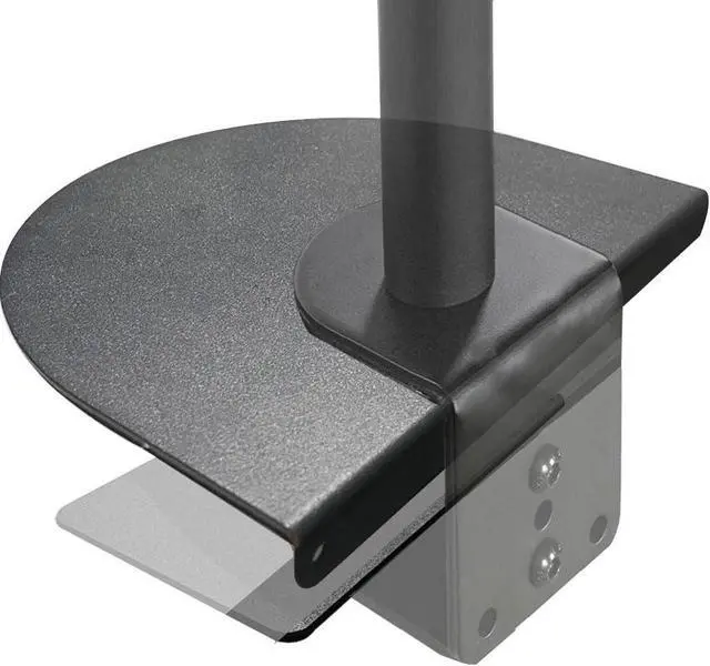 Main image of Steel Monitor Mount Reinforcement Plate for Fragile Tabletop, Black, Fits Most Monitor Stand C-Clamp Installations