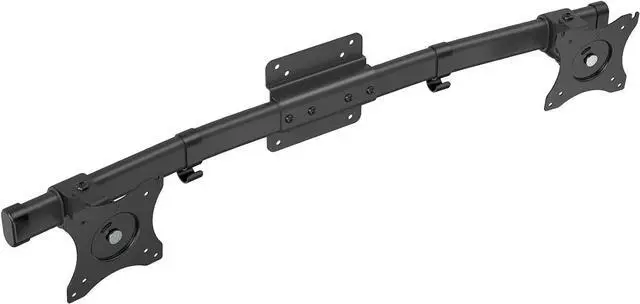 Main image of WALI Dual Monitor Wall Mount, Single to Double Bracket Adapter, Horizontal Assembly Arm for 2 Screen up to 27 inch (012ARM), Black