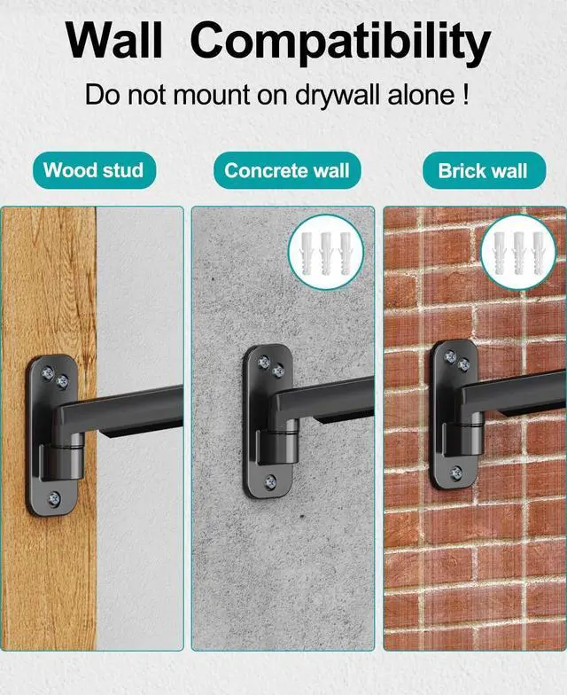 Alt view image 4 of 7 - MOUNT PRO Monitor Wall Mount for Max 35 inch/26.4lbs Flat Curved Screens, Premium Heavy Duty Single Monitor Arm, Full Motion Ultrawide Wall Mount with VESA Extension Kit, VESA Mount 200x200mm