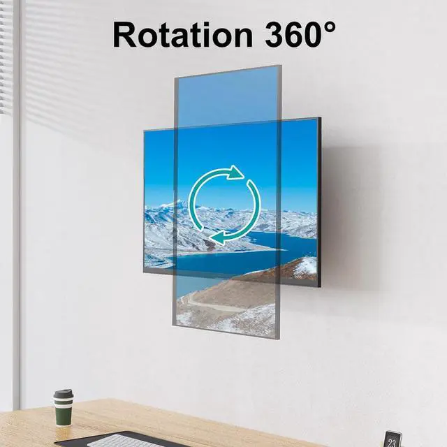 Alt view image 5 of 7 - MOUNT PRO Monitor Wall Mount for Max 35 inch/26.4lbs Flat Curved Screens, Premium Heavy Duty Single Monitor Arm, Full Motion Ultrawide Wall Mount with VESA Extension Kit, VESA Mount 200x200mm