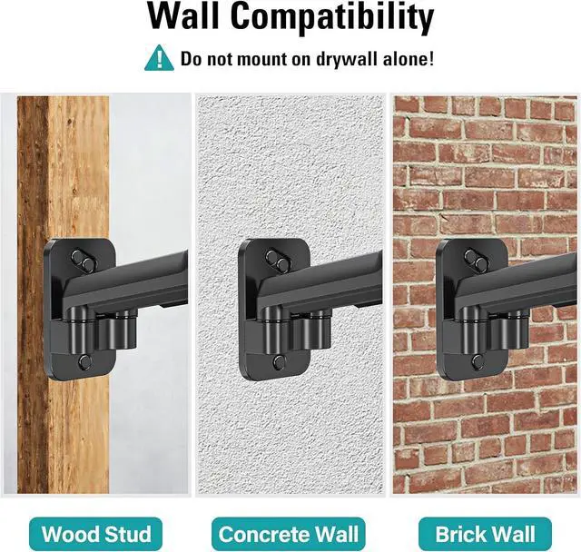 Alt view image 4 of 7 - Dual Monitor Wall Mount for 13 to 32 Inch Computer Screens, Monitor Mounts for 2 Monitors Holds Up to 19.8lbs Each,Full Motion Gas Spring Monitor Arm with VESA 75x75/100x100