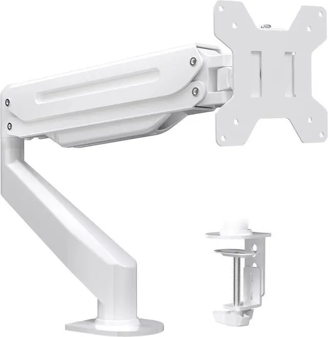 Main image of Suptek Monitor Mount Gas Spring Monitor Arm Desk Mount Fully Adjustable Fits 17 20 22 23 24 26 27 inch Monitors (White)