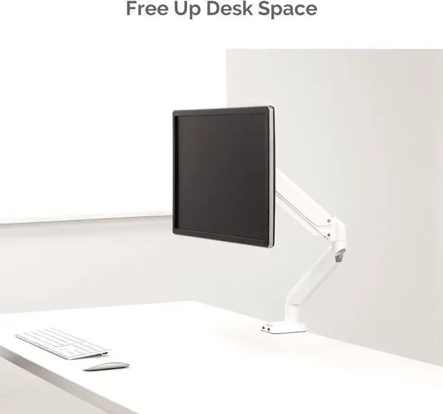 Alt view image 5 of 7 - Fellowes 8056201 Platinum Series Adjustable Computer Monitor Stand for Desk with Single Monitor Arm, 32 Inch Monitor Capacity