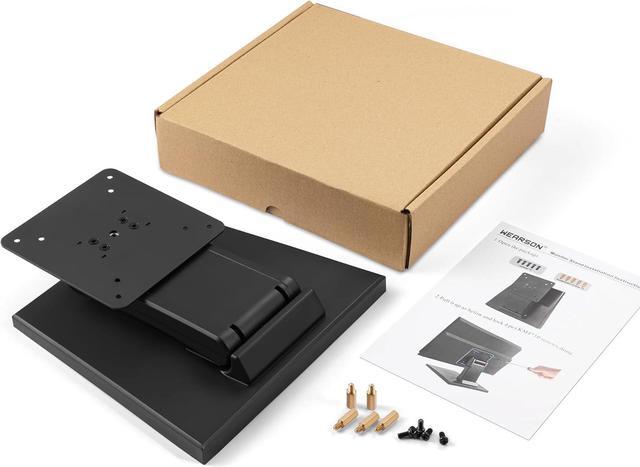 Alt view image 7 of 7 - Lay Flat Monitor Stand - Foldable Low Profile Monitor Stands Compatible with VESA 75x75 and 100x100 Monitor Mounts WS-03A2