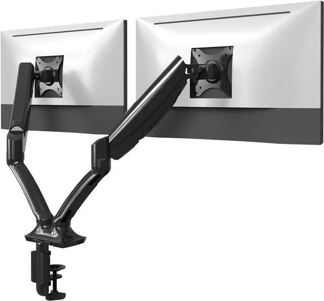 Main image of FlexiSpot Dual Monitor Stand for Desk Adjustable Spring Monitor Arm Desk Mount Hold up to 3.3 to 11lbs Vesa Dual Monitor Mount with C Clamp for 10 to 27 Inch Computer Screens